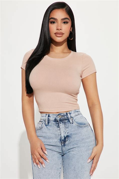 nude top|Jaclyn Crop Top